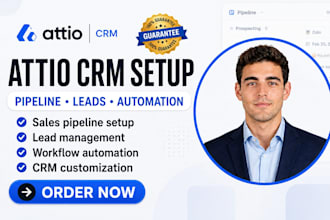 setup attio crm sales pipeline lead management workflow automation