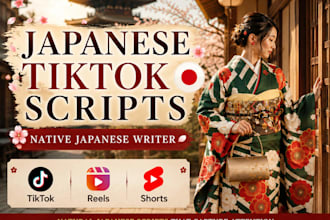 write engaging japanese tiktok and short video scripts