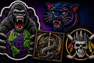 digitize image for embroidery to dst pes jsf cap patches embroidery patch design