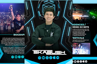 create an epk and press kit fir musician, djs, bands, and artists