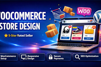redesign or create your woocommerce store with wordpress