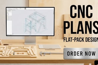 draft cnc router plans flat pack furniture joint templates with kerf logic