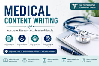 write accurate medical and health care content