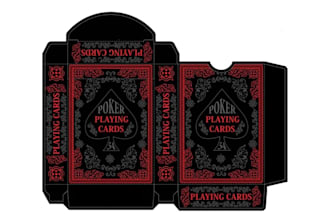 design card game packaging, tuck box dieline, rigid magentic box, card game box