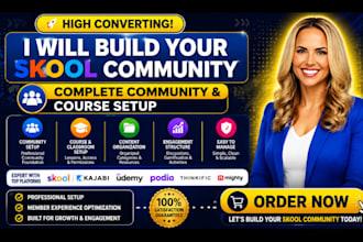 do skool setup skool skool course promotion to increase memebers