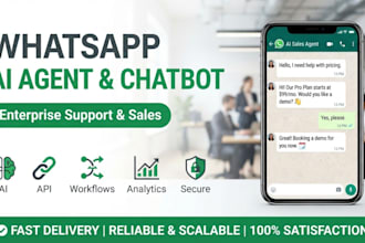 build whatsapp ai chatbot ai agent admin dashboard using whatsapp api