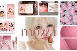 design your brand identity, logo, animation and mockups