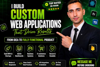 build production ready web applications or saas products