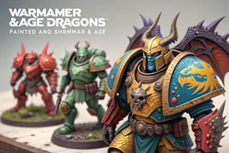 paint your warhammer 40k, sigmar and dnd miniatures
