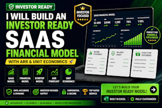 build an investor ready saas financial model with arr and unit economics