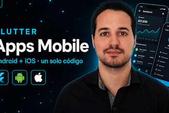 develop a professional mobile application using flutter for android and ios