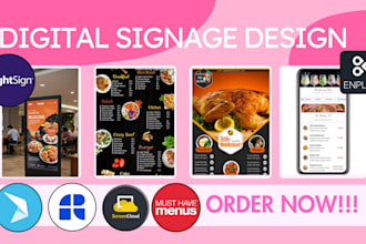 design restaurant menu brightsign enplug postermywall musthavemenus raydiant