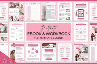 design your pdf lead magnet, workbooks, ebook design, redesign ebook