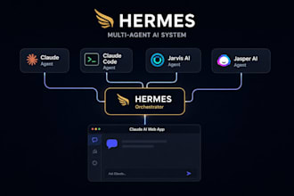 hermes agent claude code jarvis ai jasper ai multi agent setup claude ai web app