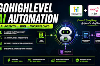 build setup gohighlevel ai agents and n8n workflow automation leads generation