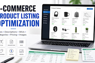 organize and optimize your ecommerce product listings