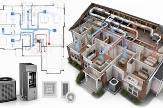 do manual j calculation, manual d duct design and hvac permit plans