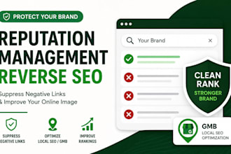 do online reputation management reverse local SEO to suppress negatives link gmb