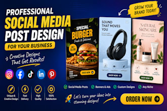 design professional product promotion posts and ads