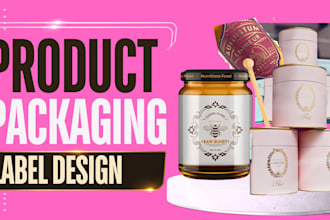 design health and wellness product packaging product label bottle label design