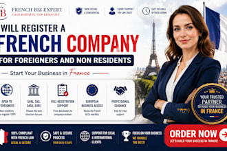 register a french company for foreigners and non residents