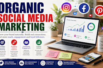 be your social media marketing manager for instagram marketing SMM marketing