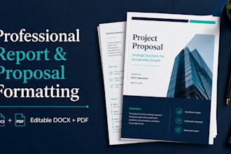 format and design your professional report or proposal