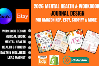 design mental health workbook self help ebook journal etsy digital products kdp