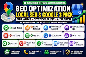 do GEO optimization local seo google 3 pack gbp audit citation audit ai search