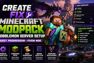 create fix minecraft modpack cobbblemon server setup quest progression fivem mod