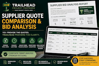 compare supplier quotes and analyze bids for your commercial projects