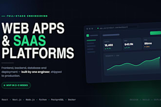 build a fullstack web application or saas platform