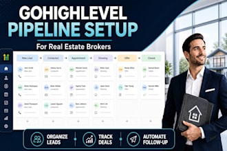 setup gohighlevel pipelines for real estate brokers