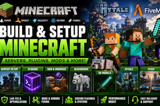 build minecraft fivem mod server plugin setup modpack blockbench 3d model hytale