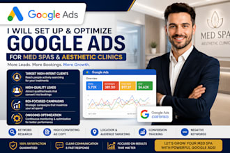 set up and optimize google ads for med spas and aesthetics