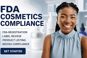 fda registration, compliance, label review, products listing for cosmetics