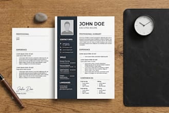 design an executive resumes ats CV and cover letter