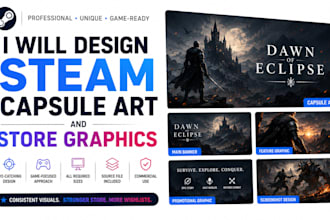 design steam capsule art and store graphics
