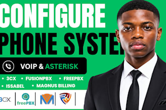 configure asterisk 3cx setup freepbx fusionpbx issabel magnus billling fix voip