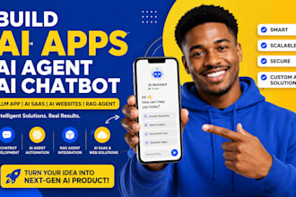 build ai mobile app ai agent chatbot llm app ai saas ai websites rag agent