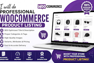 do professional woocommerce product listing