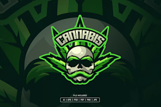design a professional cannabis and marijuana logo