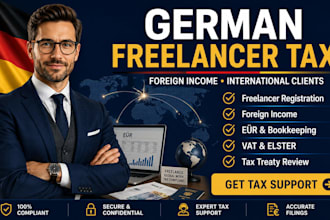 handle german freelancer vat registration, bookkeeping, tax filing and treaties