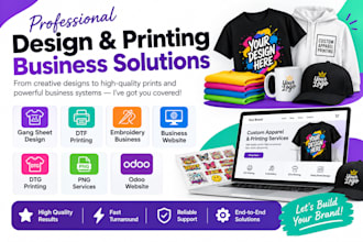 design gang sheet dtf printing embroidery business website dtg png odoo website