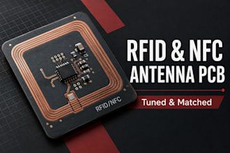 design uhf rfid nfc antenna pcb impedance matching and rf tuning