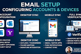 set up and configure your business email accounts
