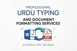 do accurate urdu typing and document formatting