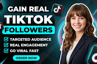 do organic tiktok marketing and promotion for real follower growth