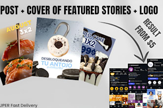 design posts, banners , logo  for your social network