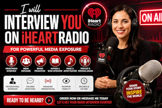 interview you on iheartradio for media exposure